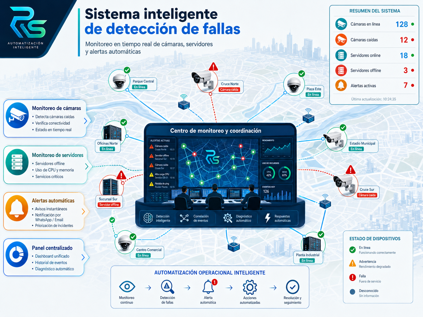 Sistema de monitoreo de cámaras