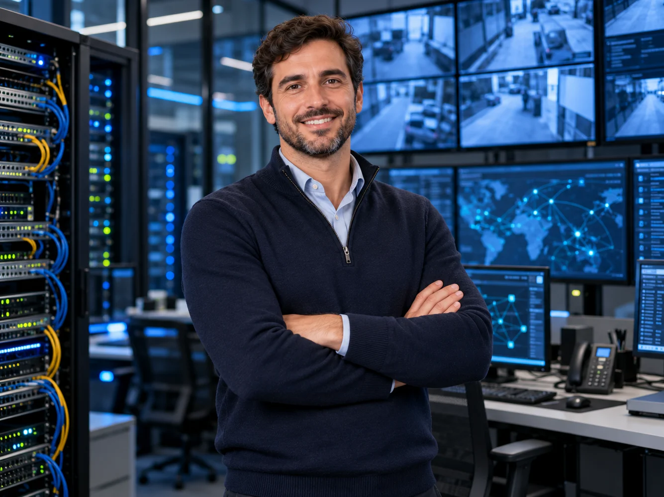Imagen representativa del área de Seguridad, Redes y Energía
